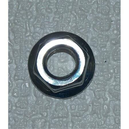 AP PRODUCTS 0.44 In. - 20 Flange Lock Nut Zinc A1W-14122103